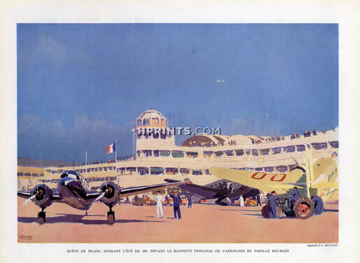 A. Brenet 1938 Le Bourget Terminal, Airplane