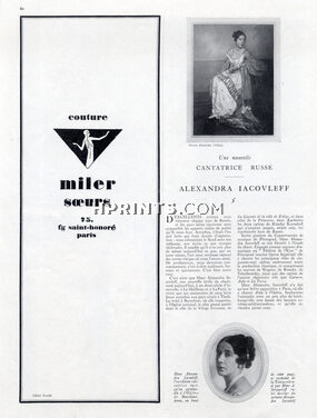 Alexandra Iacovleff 1926 Russian Opera Singer, Portrait