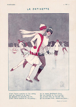 Louis Vallet 1925 Winter Sports, Ice Skating