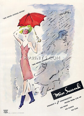 Marcel Vertès 1945 Miss Swank (Lingerie), Nightgown