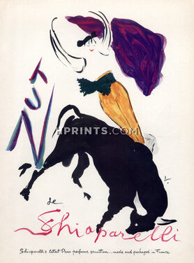 Schiaparelli (Perfumes) 1949 Zut, Marcel Vertes, Corrida Torero