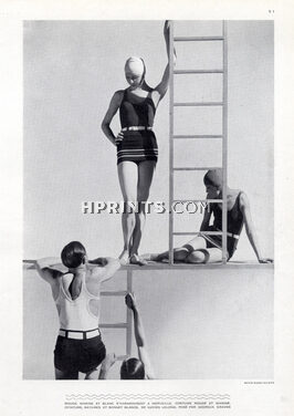 Lucien Lelong 1929 Swimwear, Georgia Graves, Photo George Hoyningen-Huene