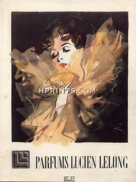 Lucien Lelong (Perfumes) 1944 René Gruau