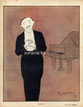 Leonetto Cappiello 1899 "Fragson" Caricature