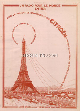 Citroën (Cars) 1923 Factory, Eiffel Tower