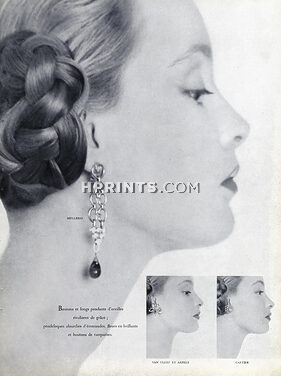 Mellerio dits Meller (Jewels) 1951 Earrings, Cartier, Van Cleef & Arpels