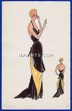 Robert Piguet 1939 Evening Gown