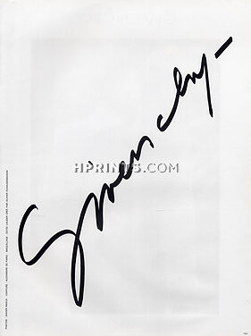 Givenchy 1985 Design Label, Autograph