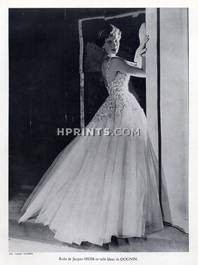 Jacques Heim 1950 Evening Gown