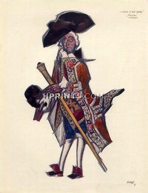 Léon Bakst 1917 Lucas Marquis, Theatre Costume