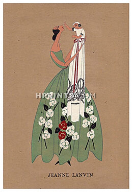 Jeanne Lanvin 1922 Pochoir Art Deco