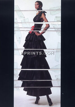 Yves Saint Laurent 1982 Jean Paul Goude, Evening Gown