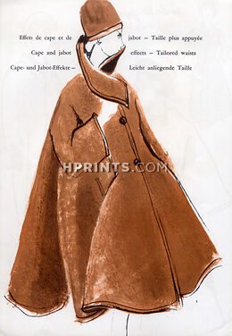 Nina Ricci (Crahay) 1961 Cape Redingote