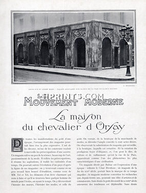 La Maison du Chevalier D'Orsay, 1923 - Louis Sue & André Mare, Art Deco, Store, Text by Guillaume Janneau, 6 pages