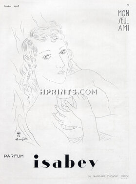 Isabey (Perfumes) 1928 Mon Seul Ami, Foujita