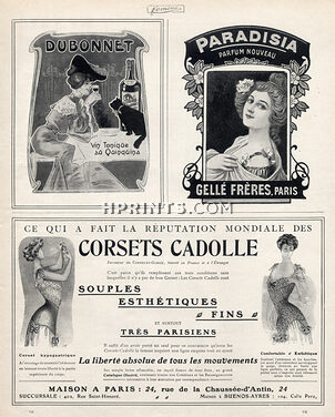 Cadolle (Lingerie) 1908 Corset, Gellé Frères Paradisia Perfume
