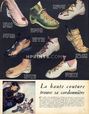 Virginia Sharpe (Shoes) 1949 Sandales, Botillons