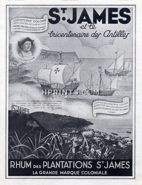 Saint-James Rhum (Drinks) 1935 Christophe Colomb, Boats
