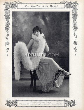 Eve Lavallière 1912 Evening Gown