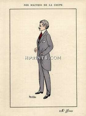 Mr Green (Portrait) 1913 "Master of the cut" 1913 Jean Dulac