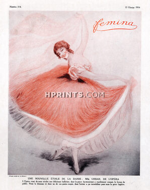 Miss Urban 1914 Ballet Pump, Drawing Le Riche
