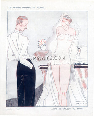 Robert Polack 1934 Wedding Dress, Sexy Girl