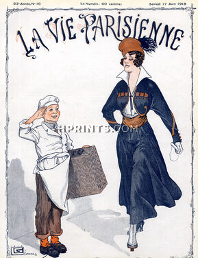 Georges Léonnec 1915 Elegant Parisienne
