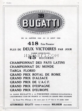 Bugatti (Cars) 1926