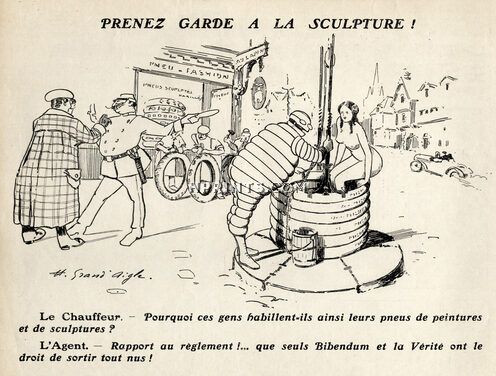 Michelin (Tyres) 1912 "Prenez garde à la sculpture" Bibendum, Grand Aigle