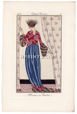 George Barbier 1913 Journal des Dames et des Modes Costumes Parisiens N°71