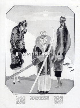 Grunwaldt (Fur clothing) 1925 Fur Coat, winter sports