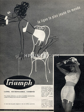 Triumph (Lingerie) 1960 Dane Gibbs, Girdle Bra