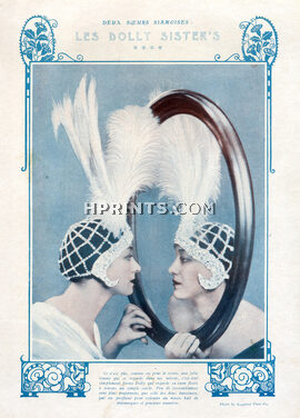 Les Dolly Sisters 1924 Jenny Dolly & Sister Rosie, Music Hall, Dancer