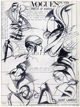 Yves Saint-Laurent 1973 Antonio Lopez