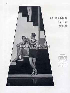 Schiaparelli 1928 Sport Fashion, Sweater & Socks, Photo George Hoyningen-Huene