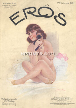 Suzanne Meunier 1924 Cover EROS, Nude, Cat