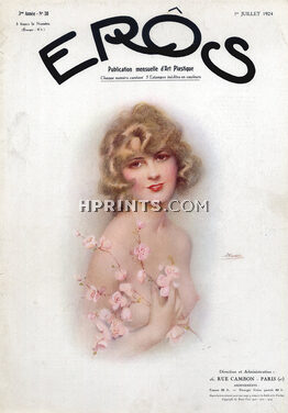 Suzanne Meunier 1924 Juillet, Eros Cover