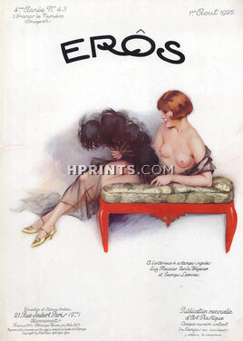 Suzanne Meunier 1925 Aout, Eros Cover, Sexy Looking Girl, Topless