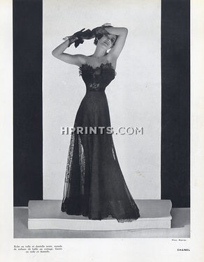 Chanel 1938 Photo Philippe Pottier, Strapless Dress
