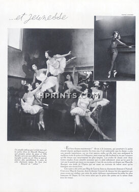 Brigitte Bardot 1946 Seven years old at the Dance School of Marcelle Bourgat, Photos Lipnitzki, 4 pages