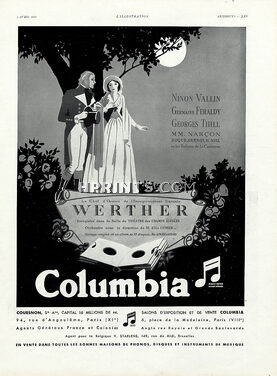 Columbia 1931 Werther