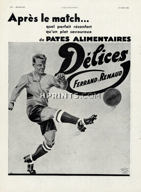 Ferrand & Renaud 1931 Délices, Soccer, Pouprou Bornier