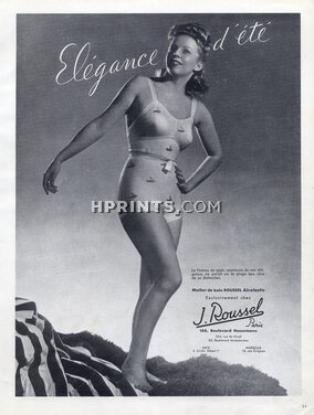 Roussel (Swimwear) 1946 Bathing Beauty, Pin-up, Pinup