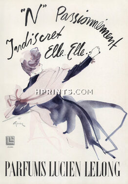 Parfums Lucien Lelong 1945 René Gruau, Passionnément