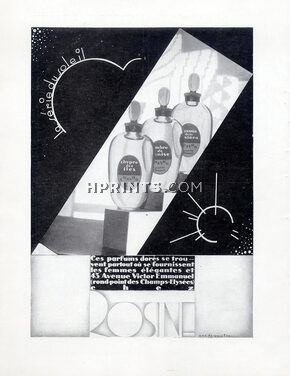 Rosine (Perfumes) 1928 La Série du Soleil, Art Deco Style