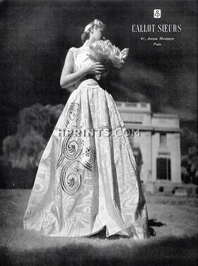 Callot Soeurs 1938 Evening Gown