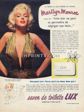 LUX (Soap) 1954 Marilyn Monroe, Portrait