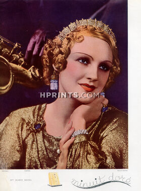 Cartier (Jewels) 1935 Diadème, Bracelet, Earrings, Jeanne Boitel, Photo Harry Meerson