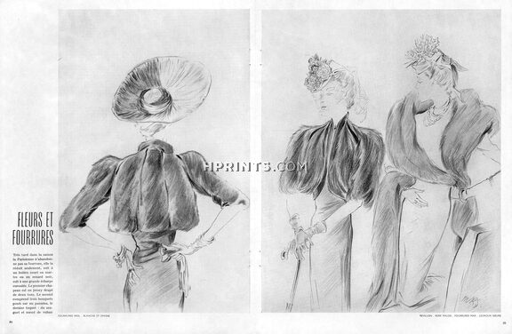 Weil, Revillon, Fourrures Max 1938 Boleros fur, Karsavina