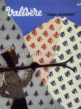 Valisère (Fabric) 1938 Skiing